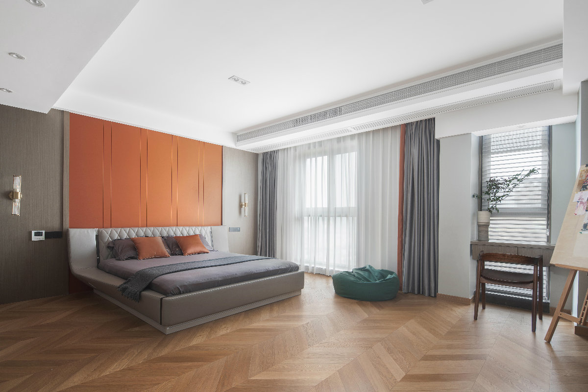 现代简约风格室内设计家装案例-主卧 现代简约风格室内设计家装案例-主卧